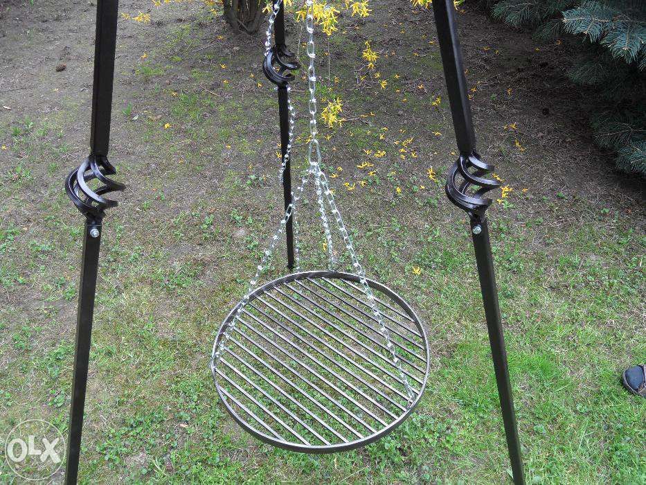 Grill grille 180cm.trójnóg z rusztem 50 cm+ łańcuch