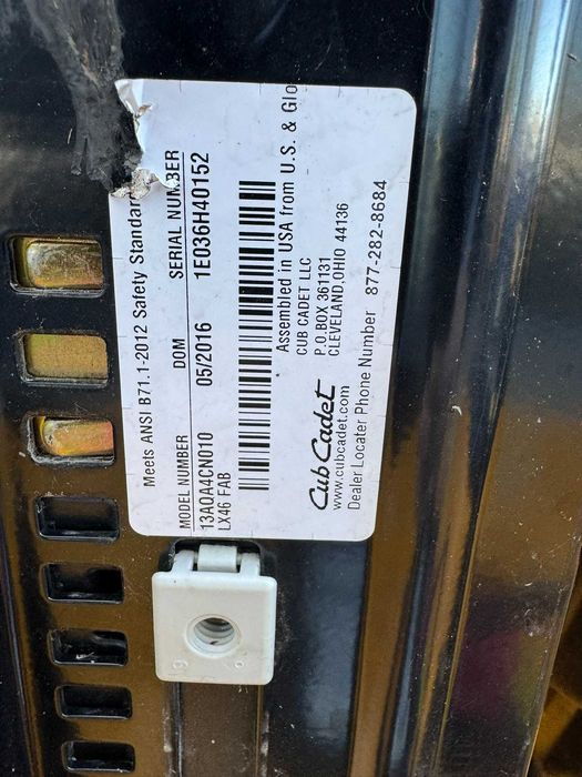 Traktorek kosiarka Cub Cadet XT2 24km z USA! Dmuchawa Pług 3X 107cm !