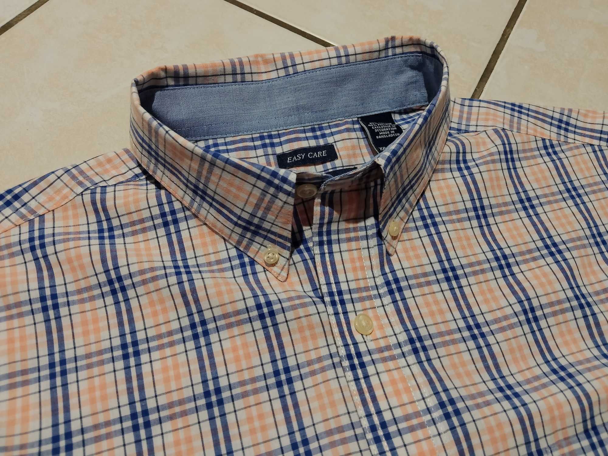 CHAPS by Ralph Lauren USA - NOWA! z LOGO Koszula Męska krótki rękaw XL