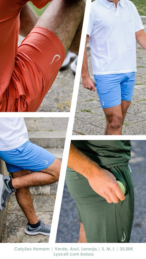 Lote/stock 236 peças activewear premium 100% português - revenda