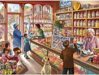 " sklep z cukierkami retro " obraz do malowania po numerach