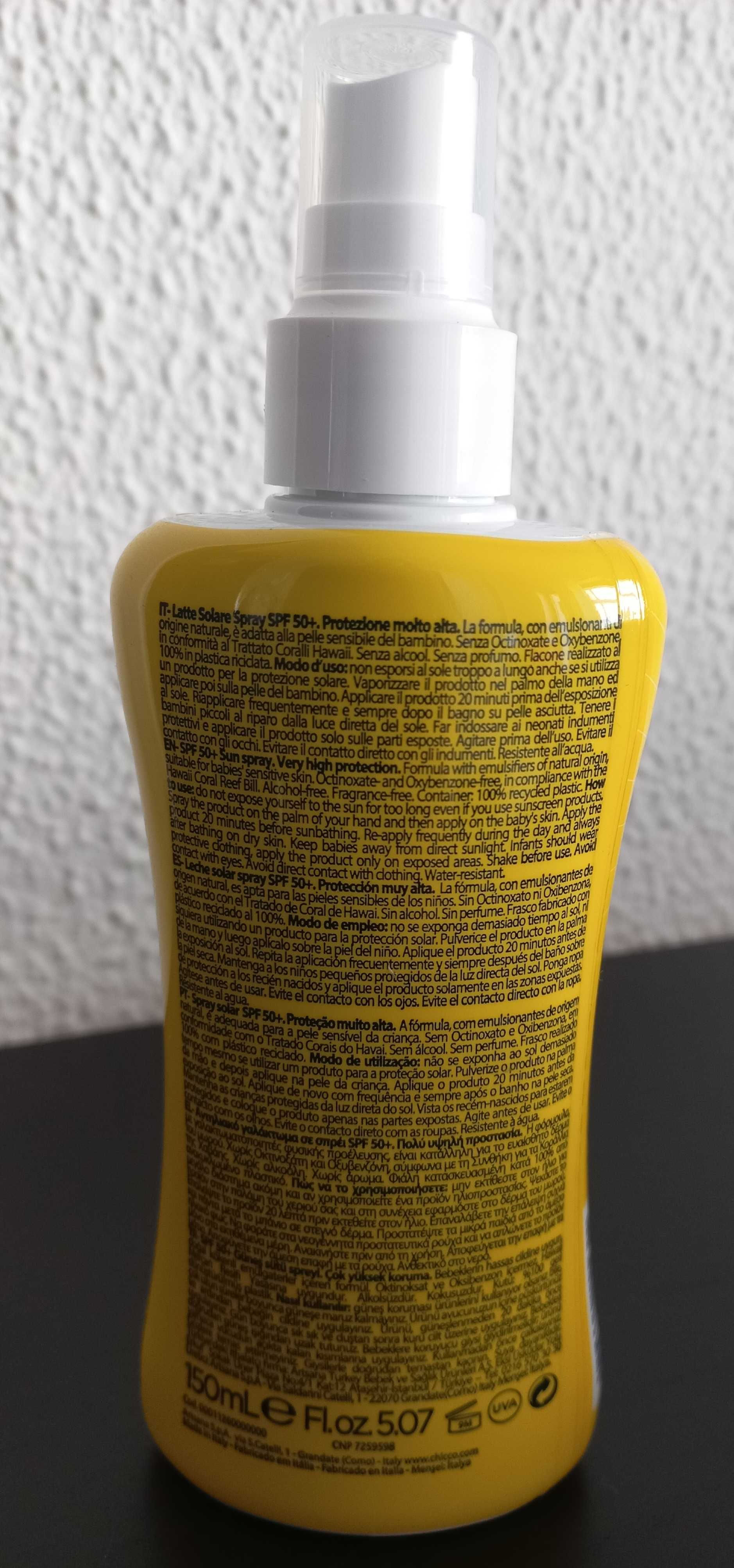 Protetor Solar Bebé Chicco Baby Moments Sun Spray 50+ (Novo)