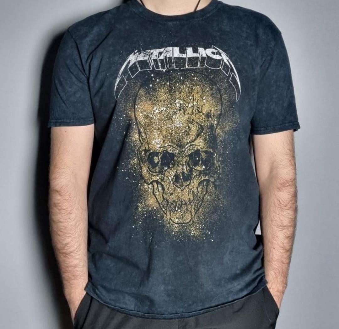 Вінтажна Чоловіча чорна футболка Metallica 2016  від  River Island