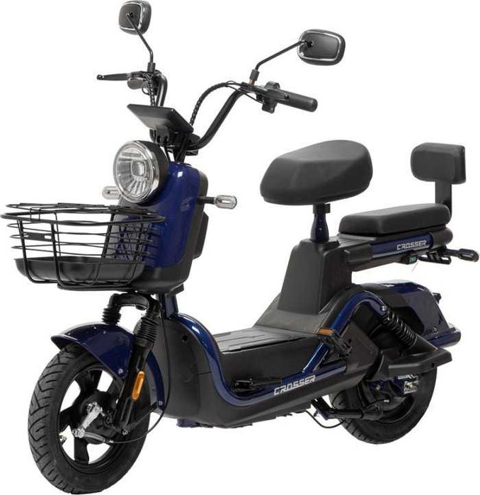 НОВИНКА 2026! Електровелосипед Crosser CR2 (800ВТ 60В 24Ан) - Синій