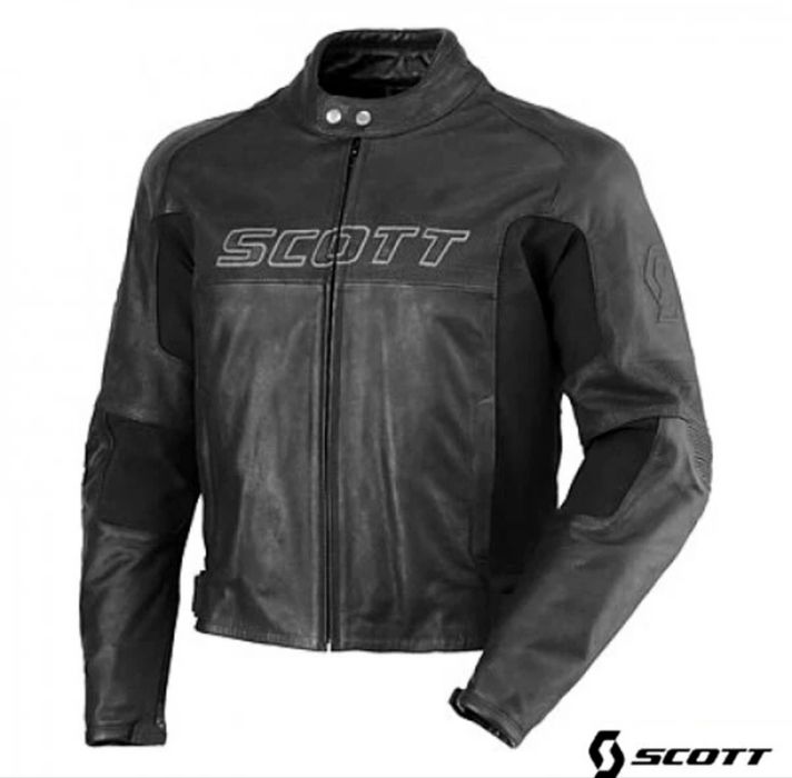 SCOTT. Класна шкіряна мотокуртка, повний комплект захисту! XL розмір