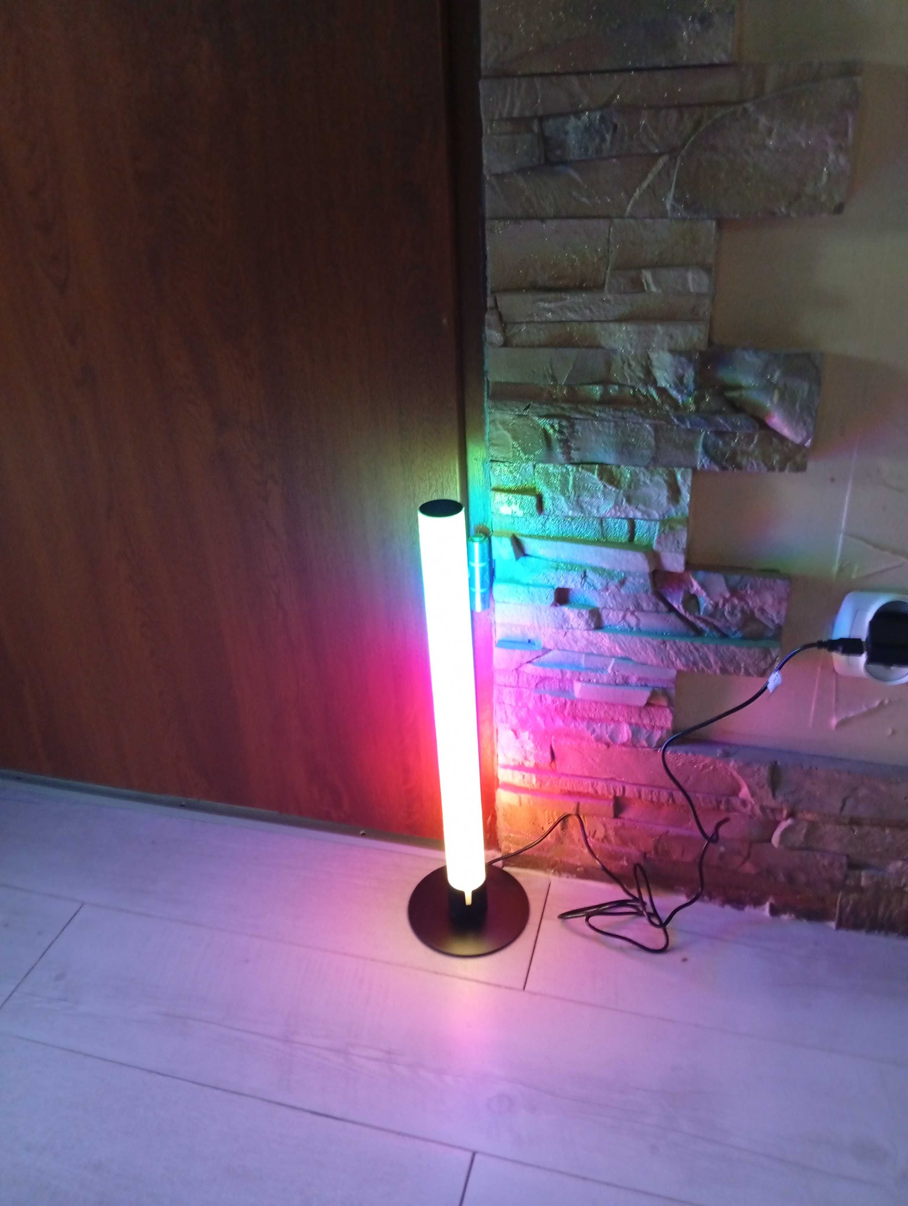 Light Bar LED RGB Lampa Słupek 360st 41cm pion i poziom 20 efektów