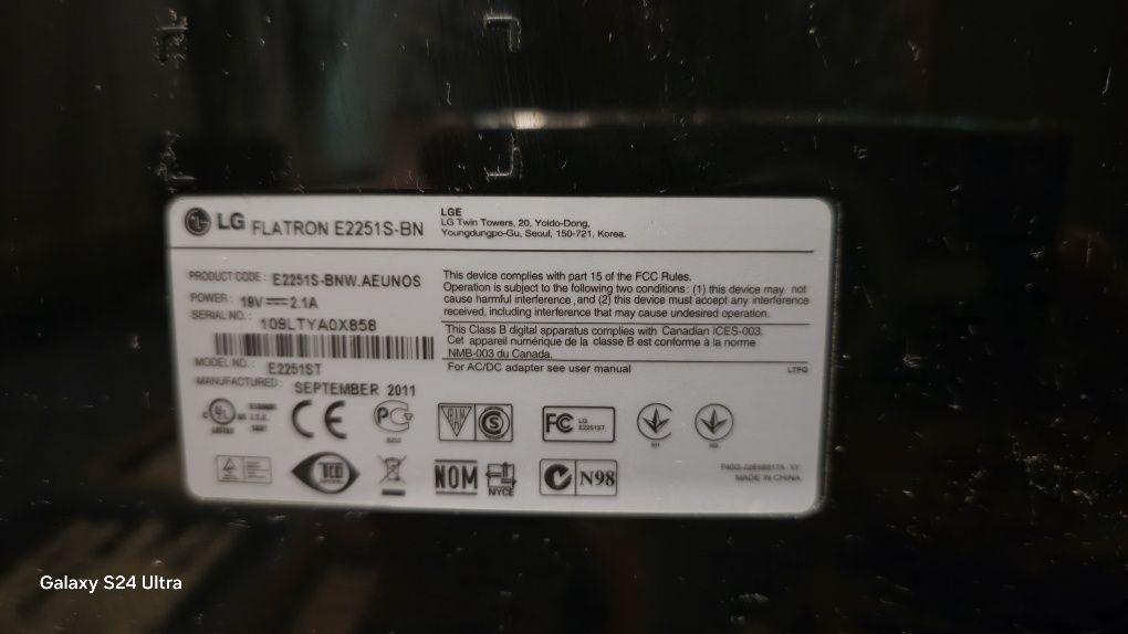 Monitor LG Flatron 22"