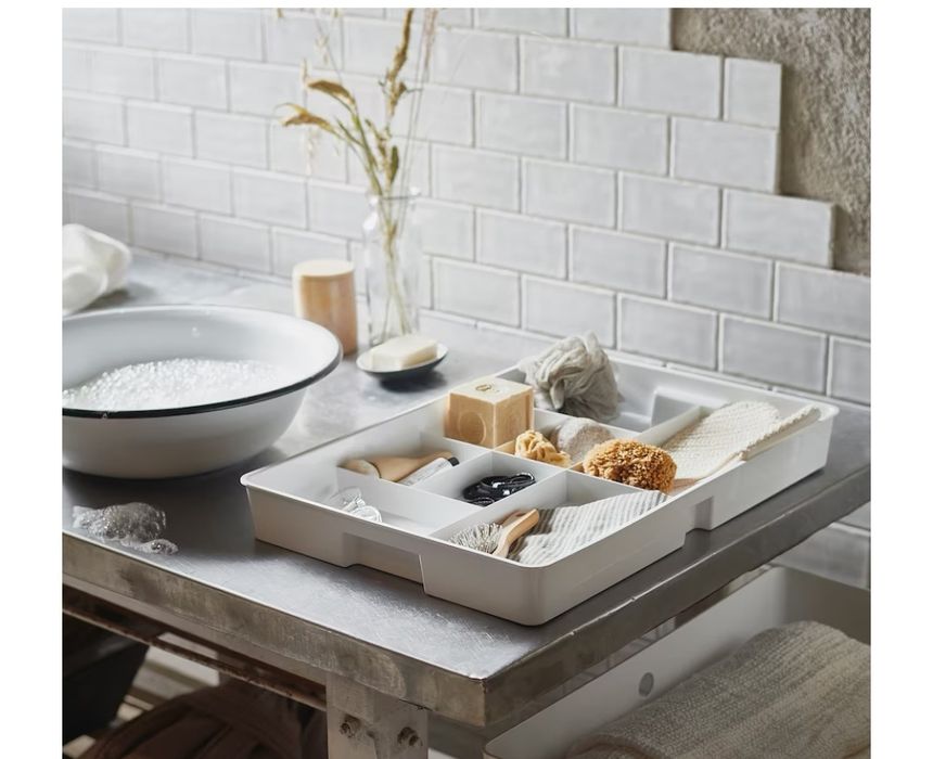 KUGGIS, wkład ikea z 6 przegródkami biały 36x53 organizer na drobiazgi
