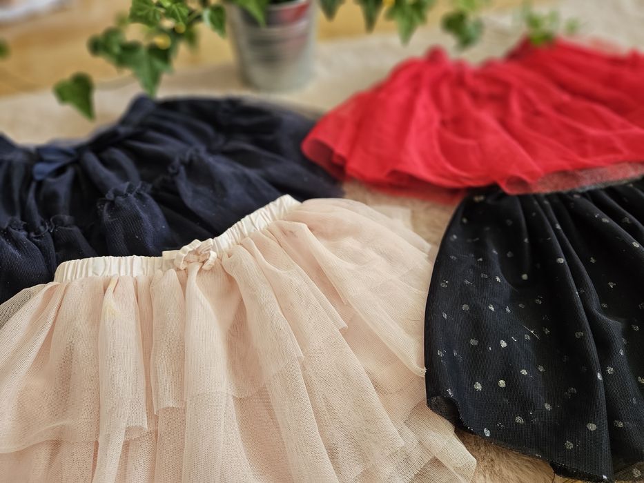 4x tiulowe spódniczki Zara h&m newbie KappAhl