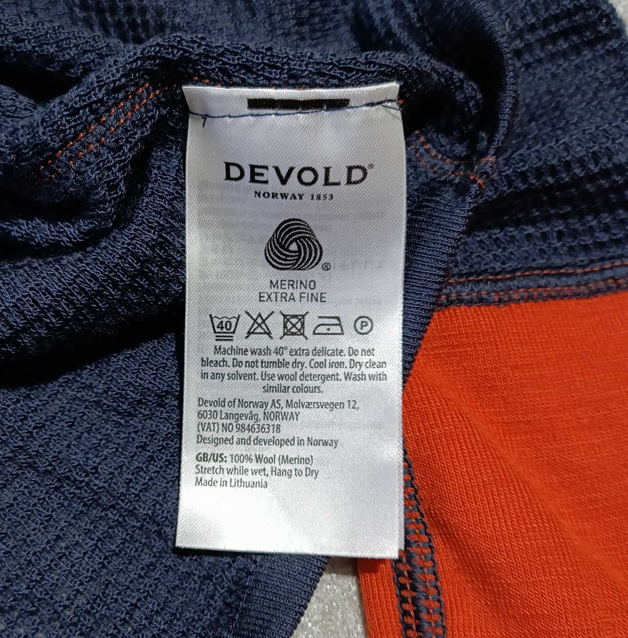 Термо Devold Merino wool чоловічий S