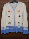 Sweterek damski handmade unikatowy vintage rozm M