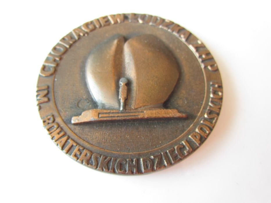 Medal plakieta brąz Harcerstwo Chorągiew Łódzka ZHP Łódź