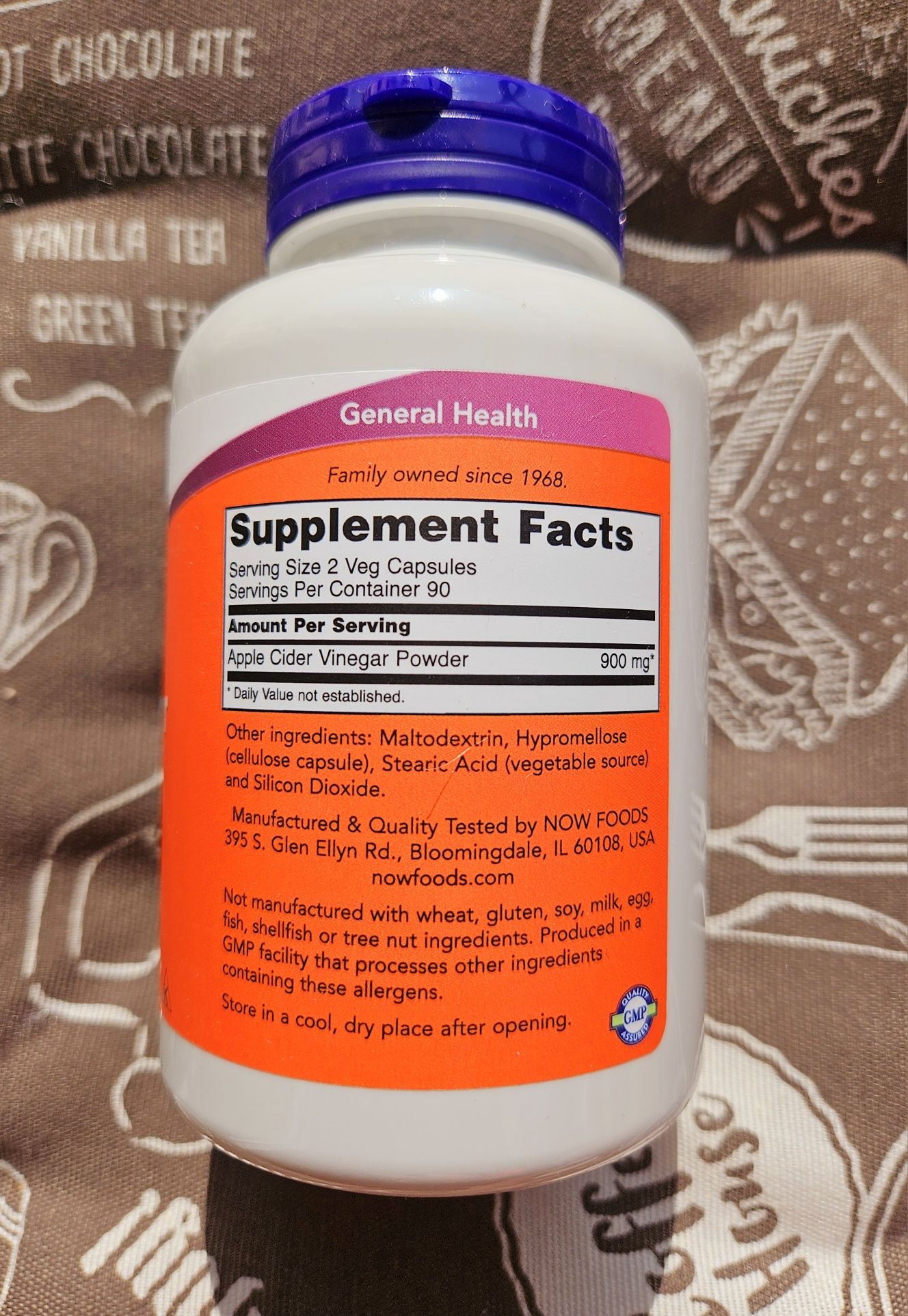 Apple cider яблучний оцет яблочный уксус now foods California factor