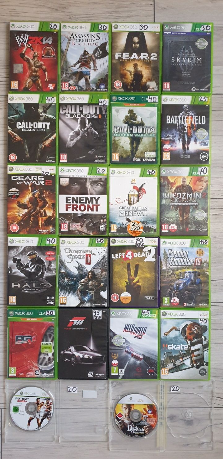 Gry xbox 360 różne gry opis