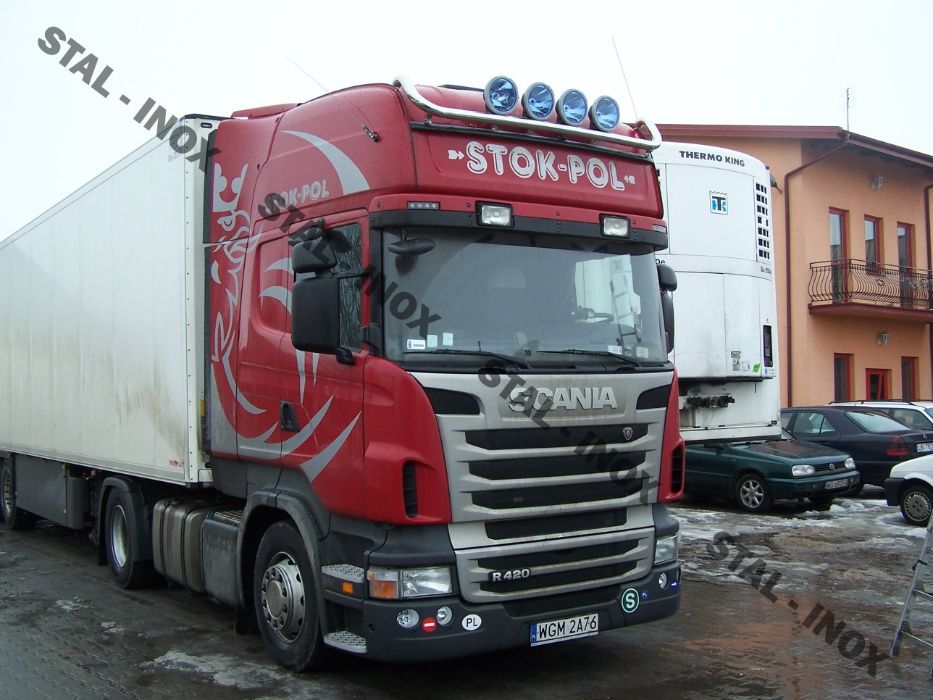 ORUROWANIE Górne SCANIA R, S Stal Inox Producent