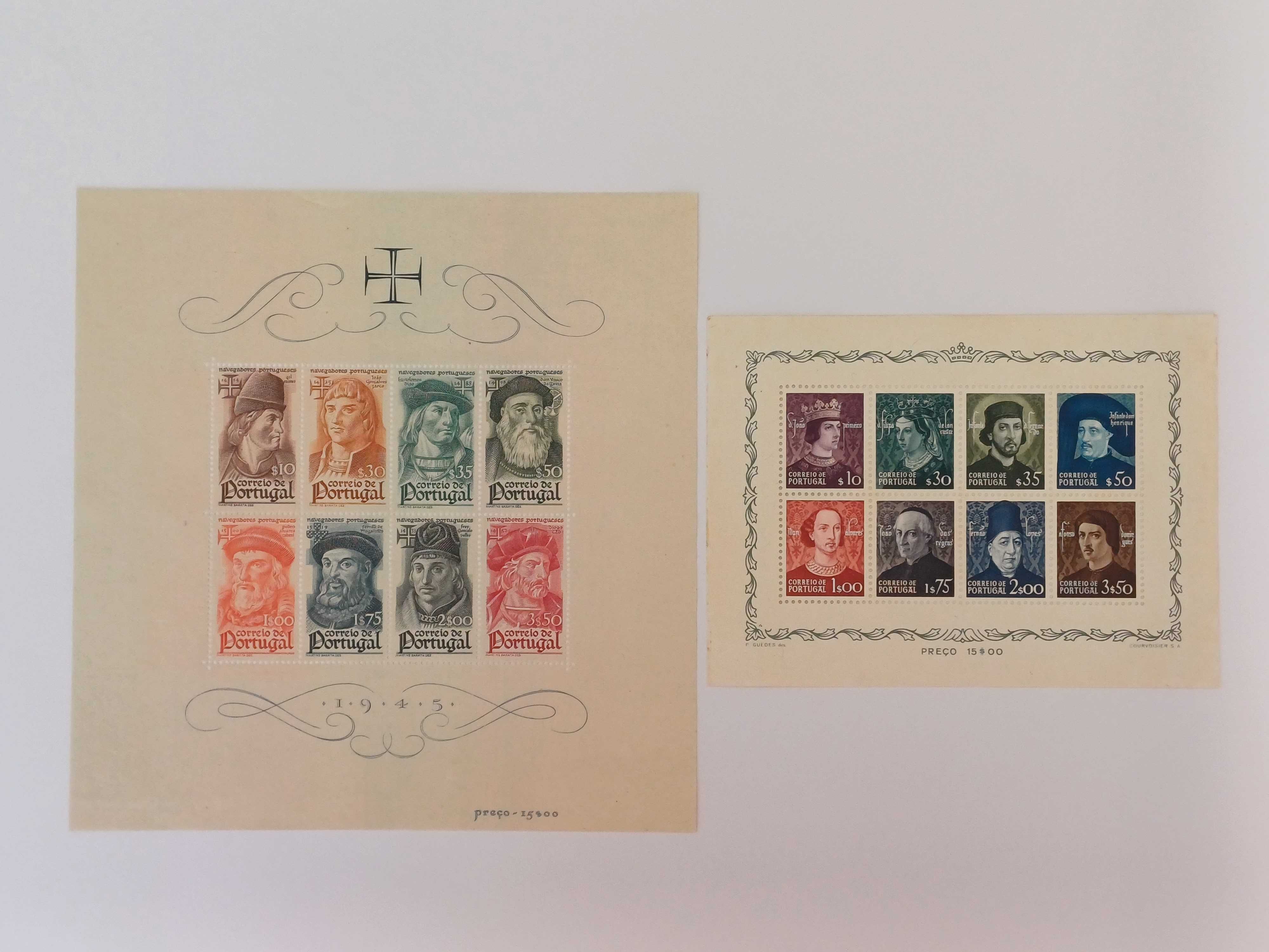 Filatelia - Portugal – 3 blocos Europa CEPT, 1982