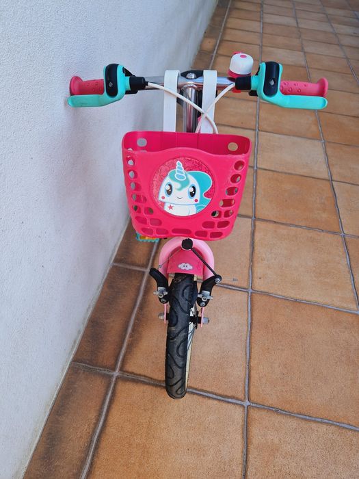 Bicicleta Btwin cor-de-rosa roda 14''