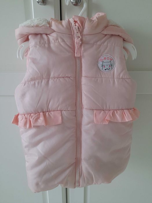 Kamizelka puchowa bezrękawnik dla dziewczynki rozm. 92 cm