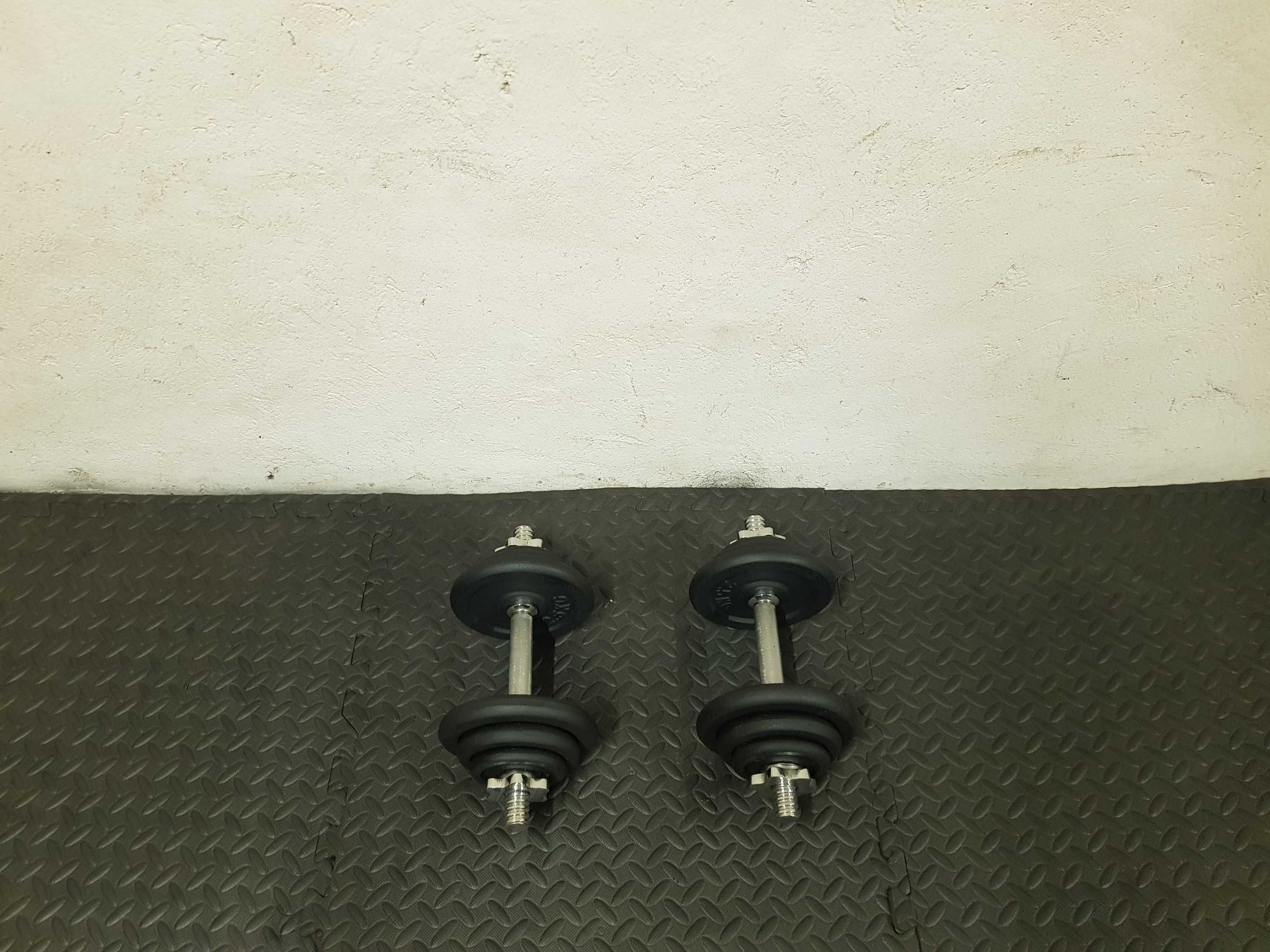 Hantle zeliwne regulowane 10kg x2