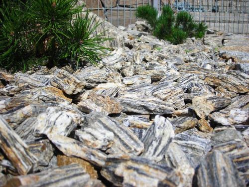 Kora kamienna 40-60 gnejs kamień do ogrodu sosnowa ziemia granit grys