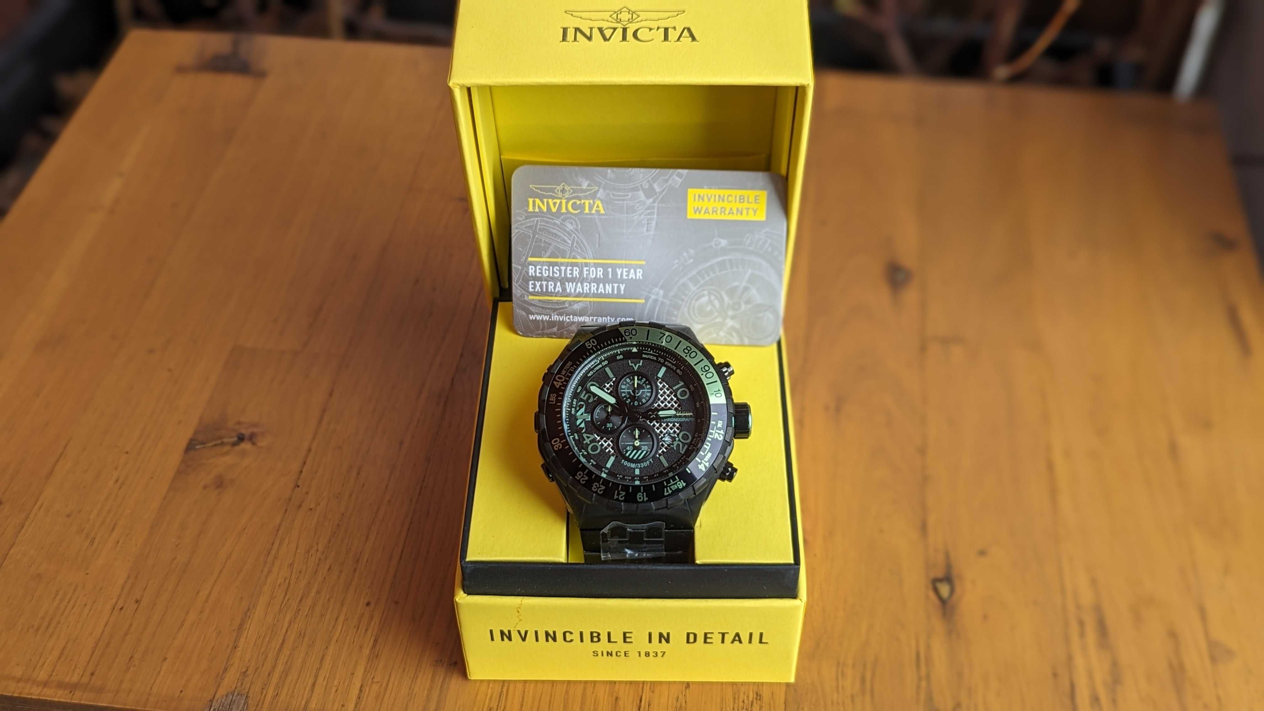 Nowy Zegarek INVICTA 40135 Aviator Tachymetr - japoński mechanizm VD57