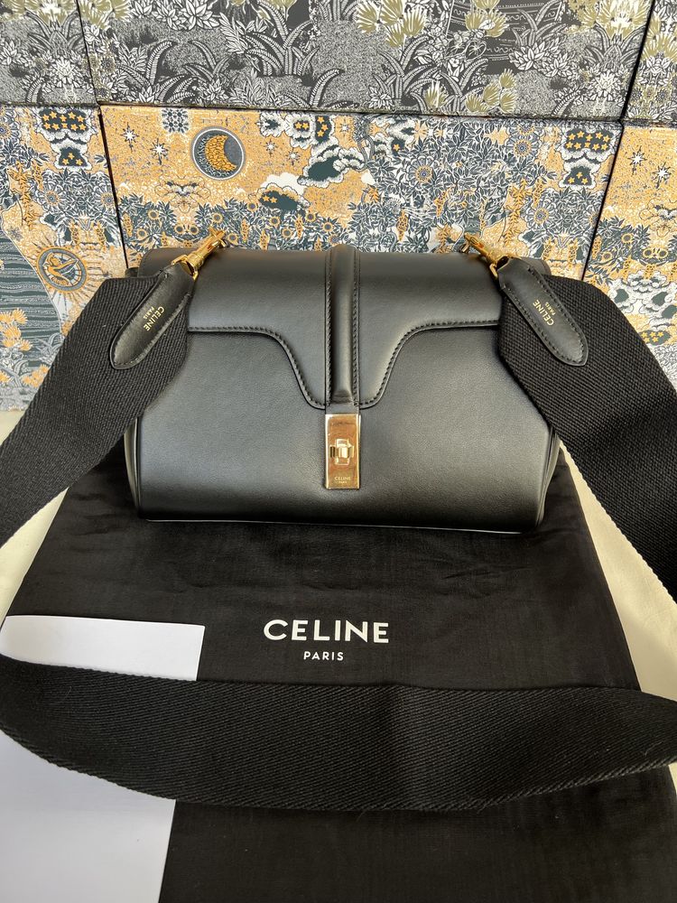 Torebka Celine Teen Soft 16 Black Leather