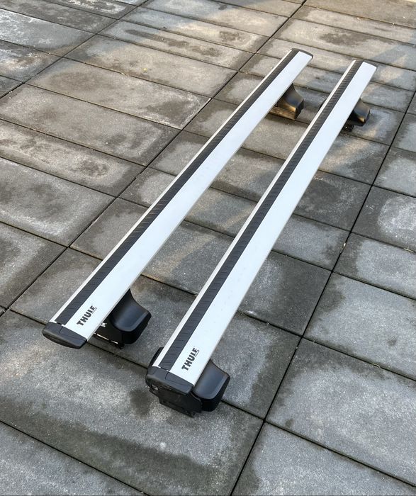 Bagażnik Thule Wingbar Audi A6 C7 C8 Sedan srebrne