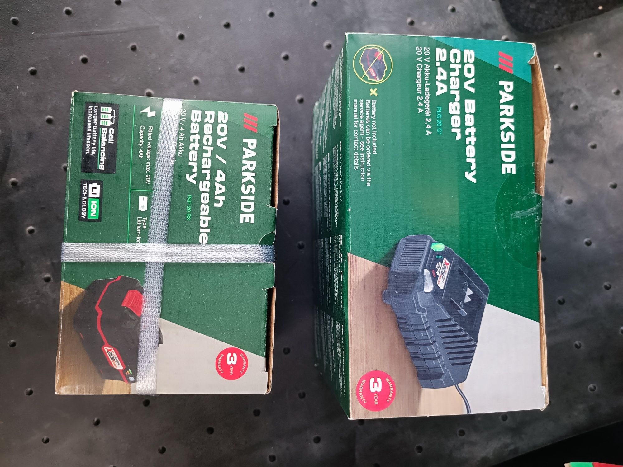 Prakside ładowarka 2.4a +bateria 4 ah