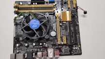 płyta główna ASUS B85m-E + procesor Intel Core i5-4590, 3.3 GHz, 6 MB
