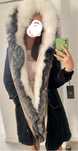Parka futro naturalne