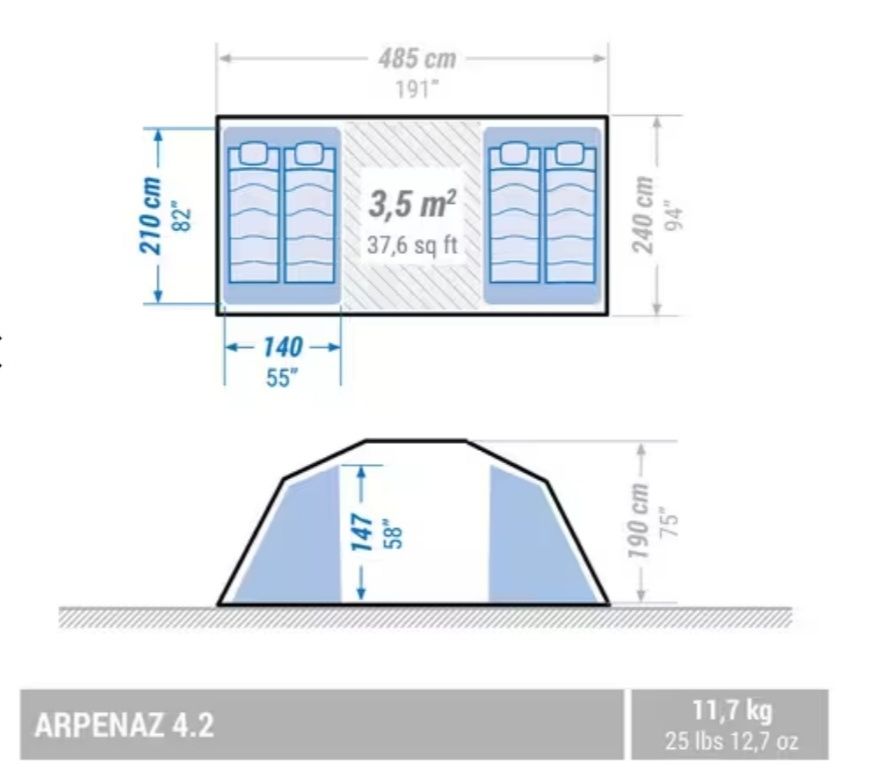 Tenda queshua 4.2