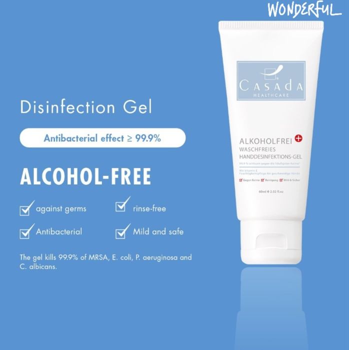 Żel do dezynfekcji rąk bezalkoholowy  Casada 60ml