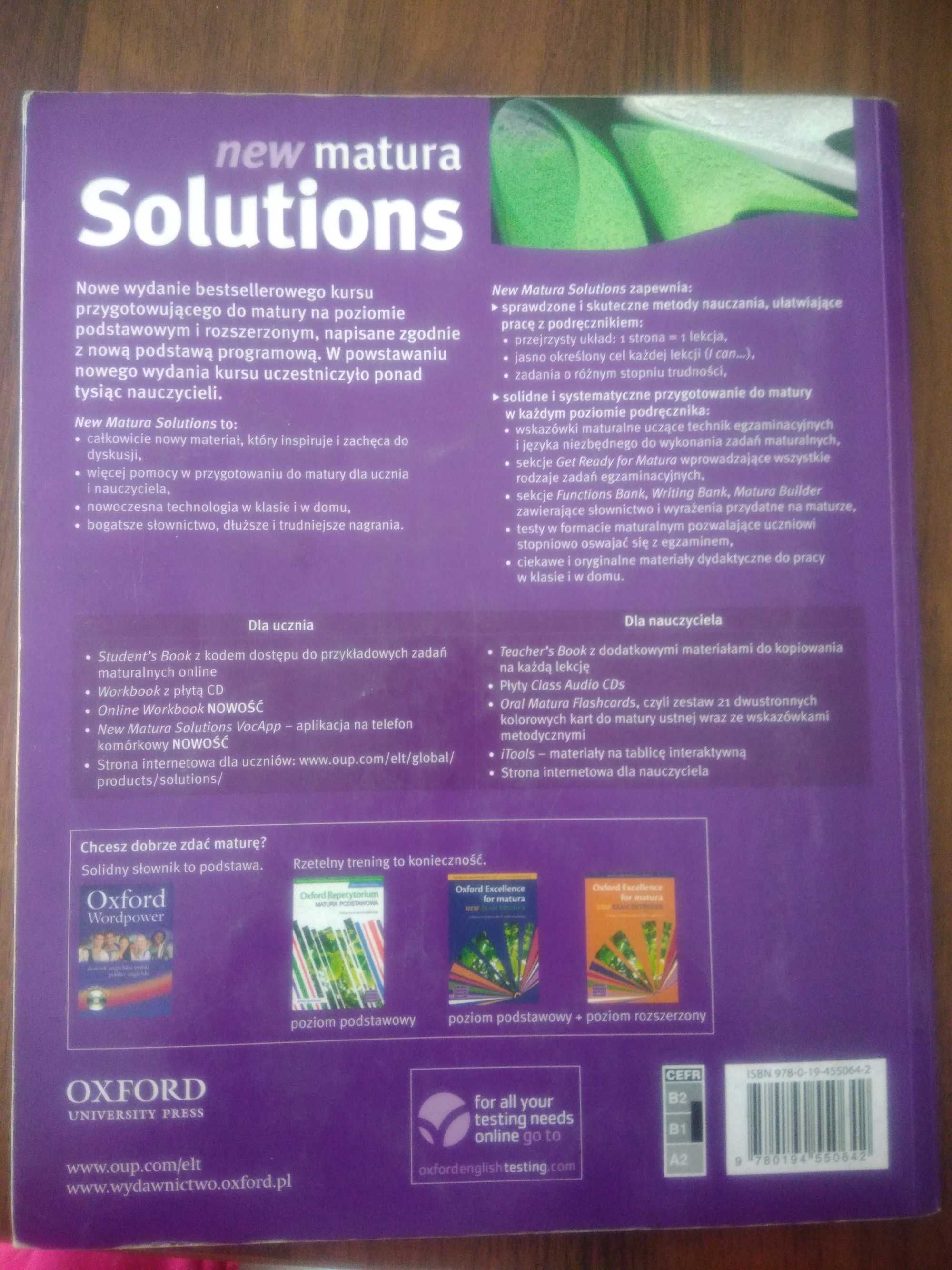 new matura Solutions Intermediate Student's Book OXFORD