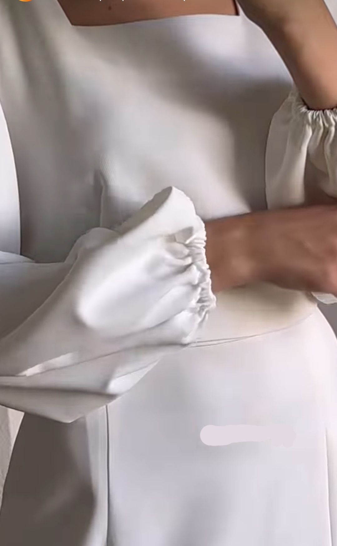 Сукня біла з підкладкою