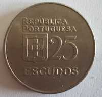 Moeda de 25 escudos 1977