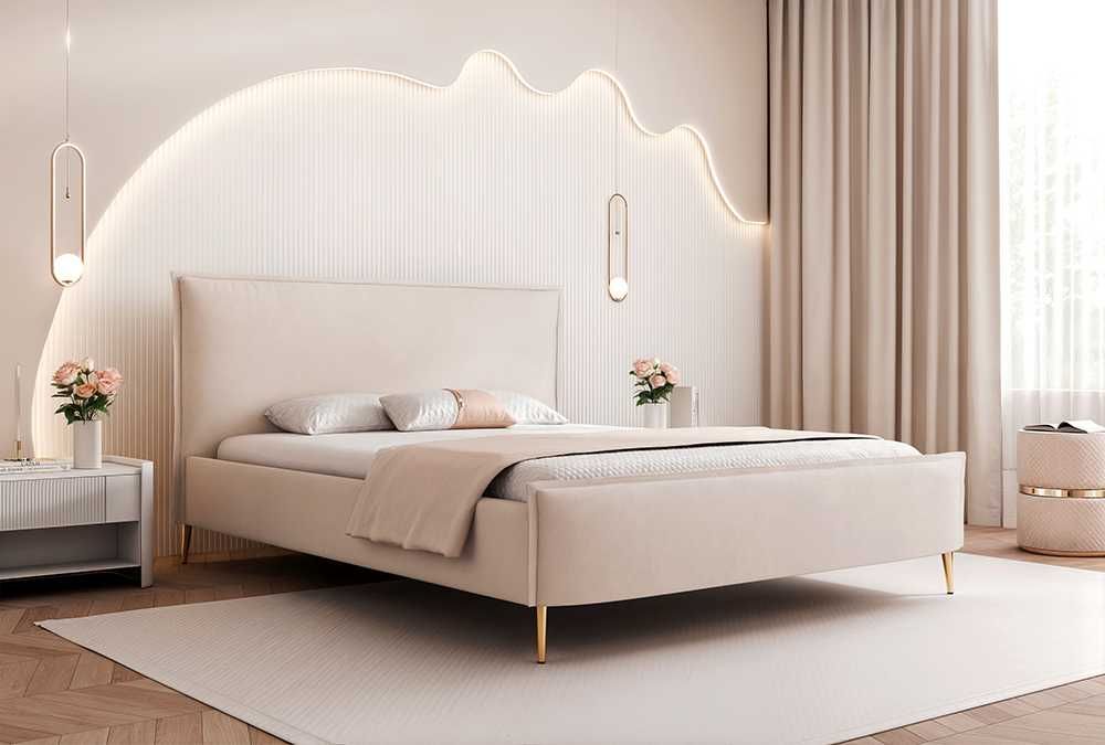 Łóżko tapicerowane CANDY SLIM z pojemnikiem na pościel DARMOWA DOSTAWA