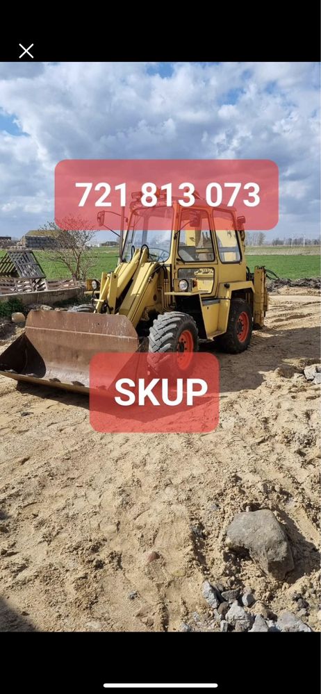 Skup Koparko Ładowarka ostrowek Bobcat kramer 312 146 case 580 jcb