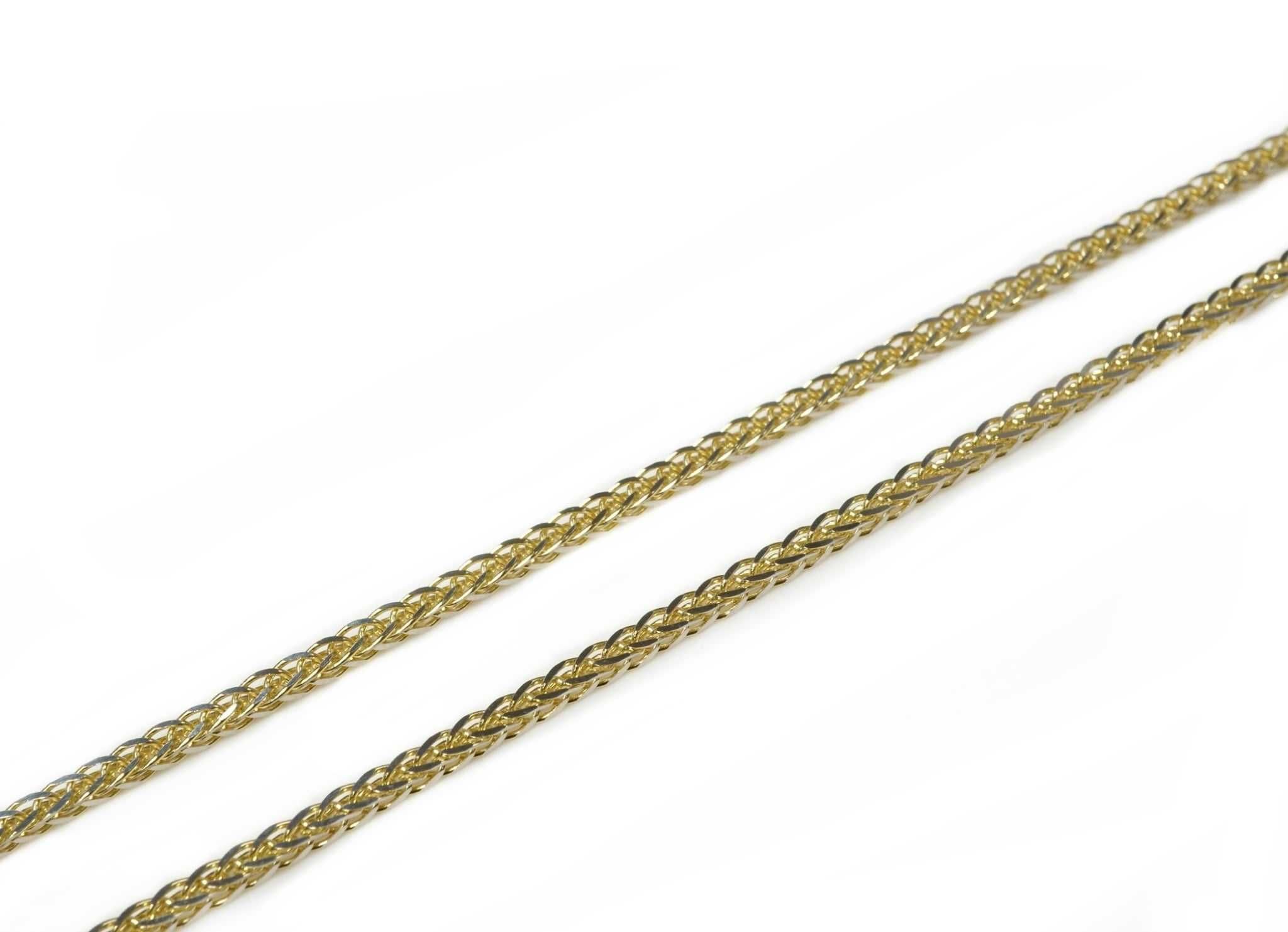 Złoto 585 - Złoty łańcuszek splot Lisi Ogon 50 cm