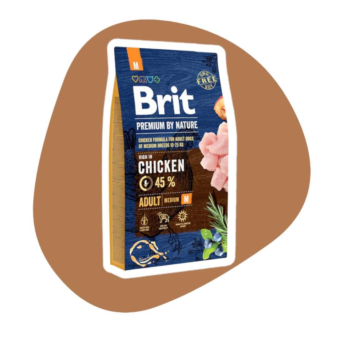Brit Premium By Nature Adult Medium M 8kg dla dorosłych średnich ras