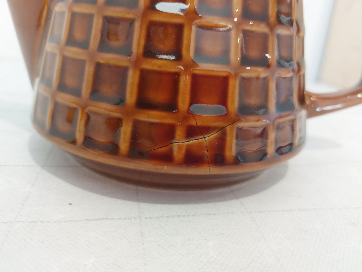 Imbryk dzbanek porcelit Pruszków PRL