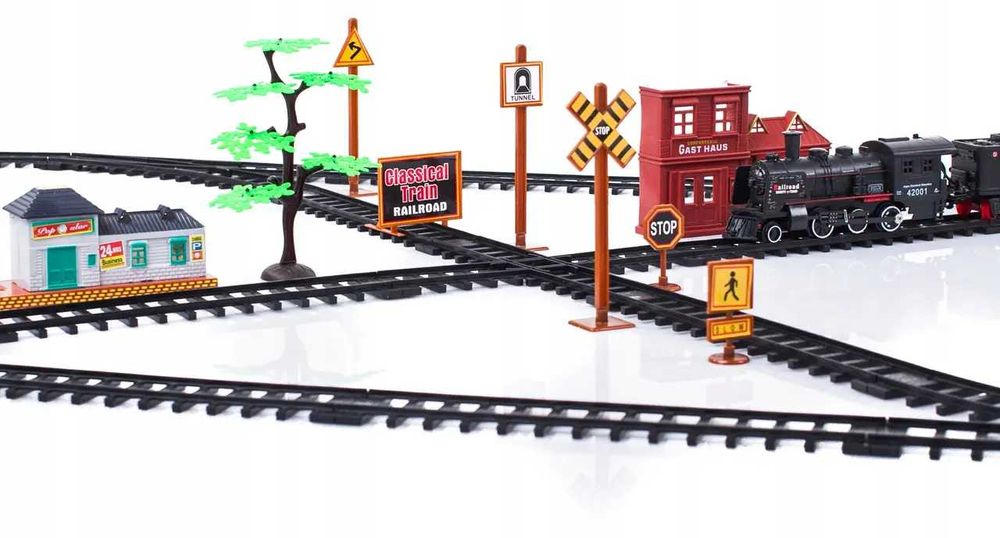 Велика залізниця Rail King 7 м з парою в наявності !!!