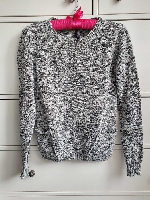 Sweter z kieszeniami Vintage XS 34