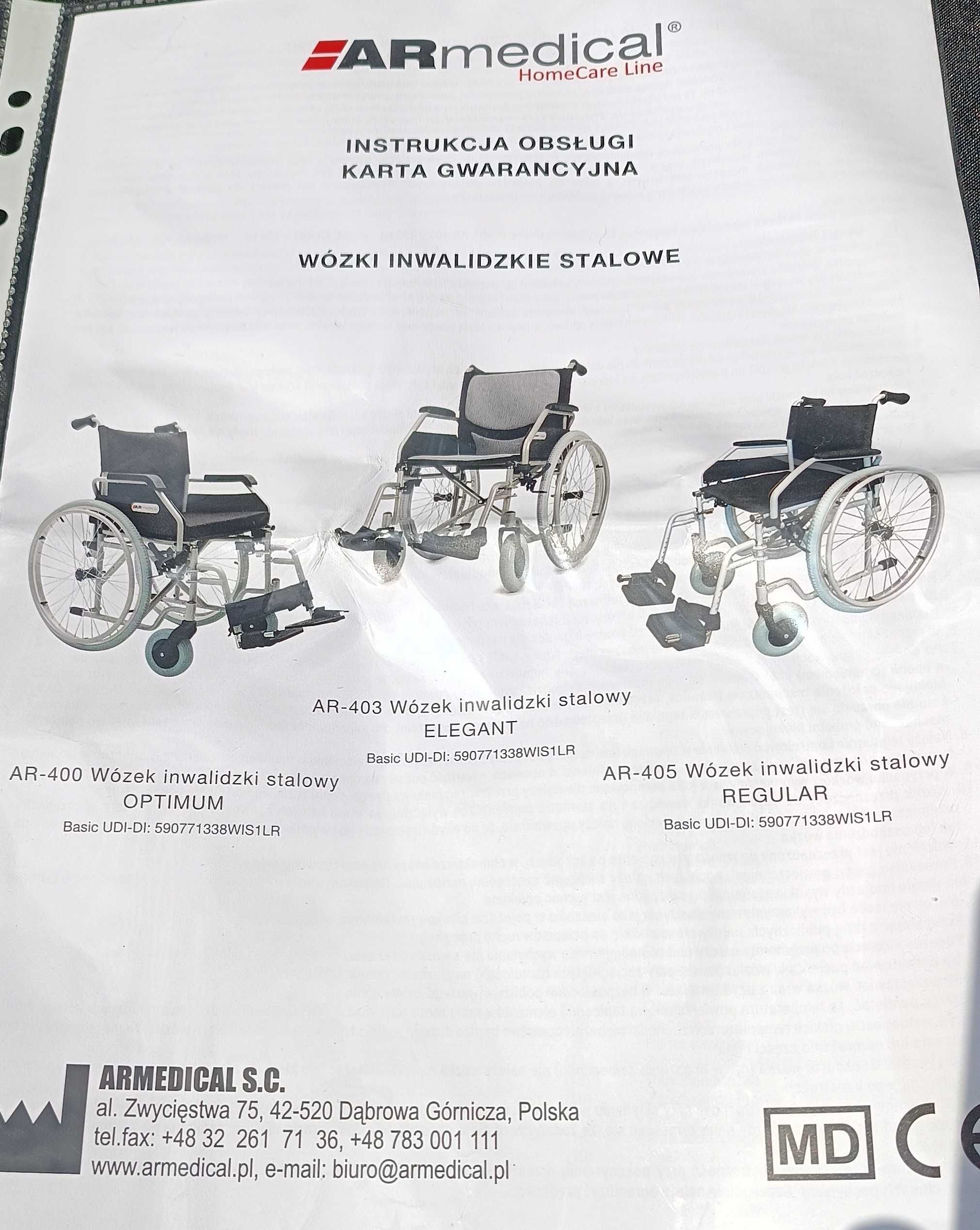 wózek inwalidzki AR-400