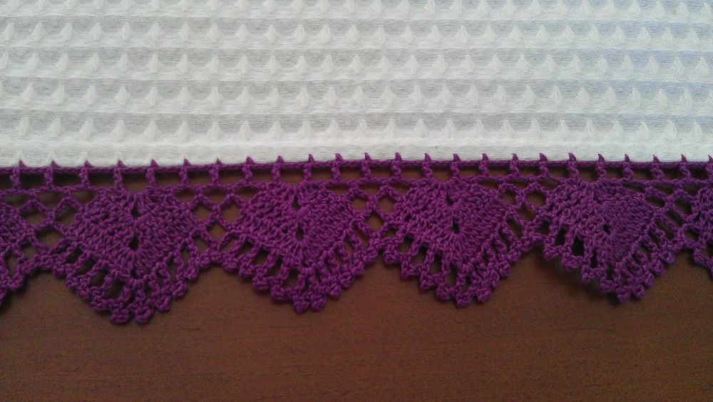 Pano de Cozinha - Renda de Croché