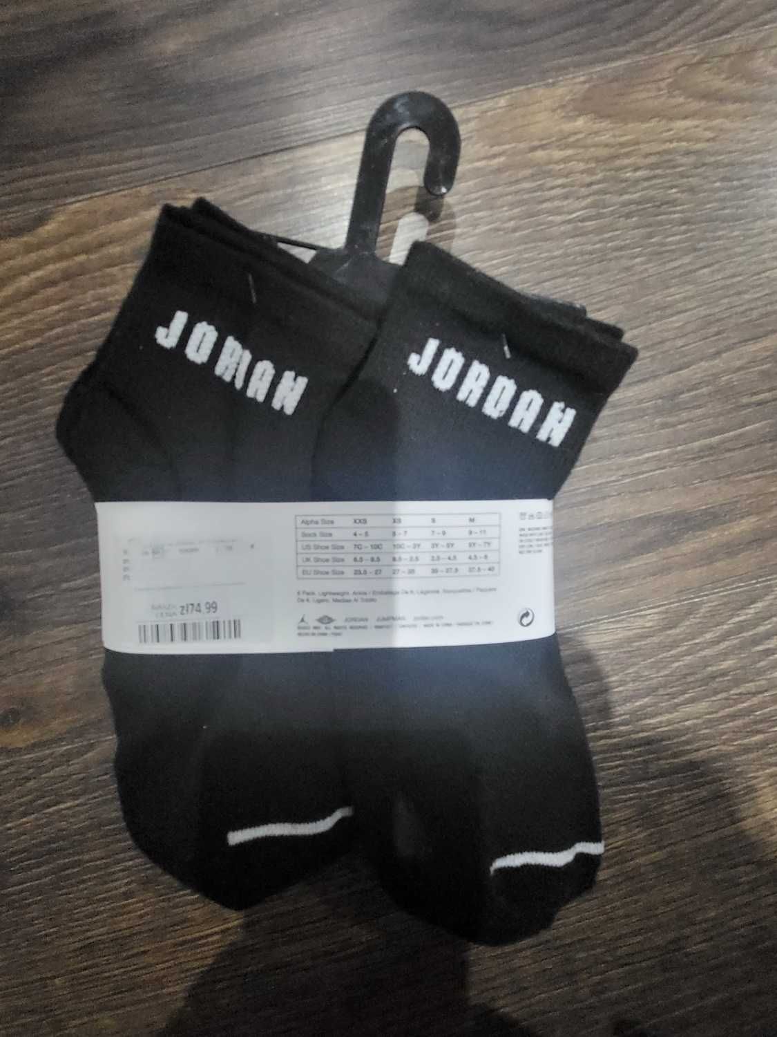 Jordan skarpetki czarne 35