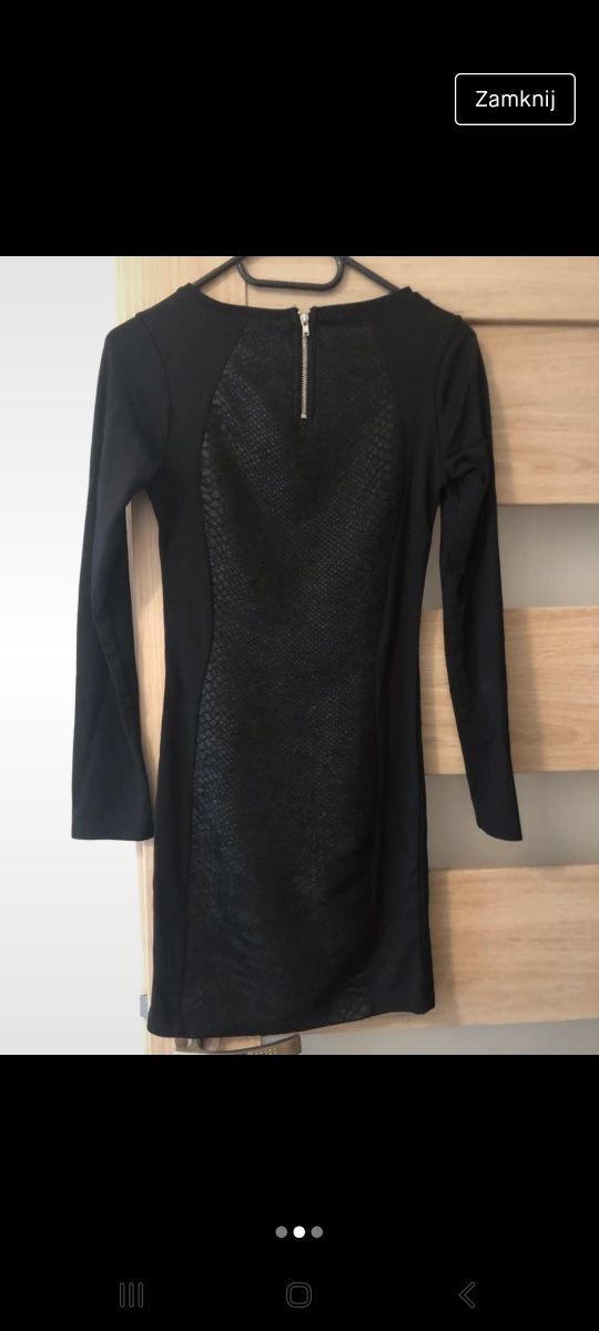 Sukienka mała czarna H&M r.34 XS
