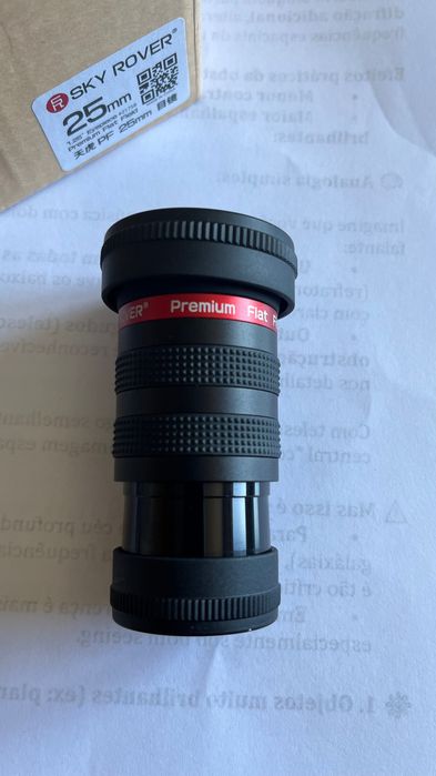 Ocular SkyRover 25mm, 65°, 1,25” para telescópio