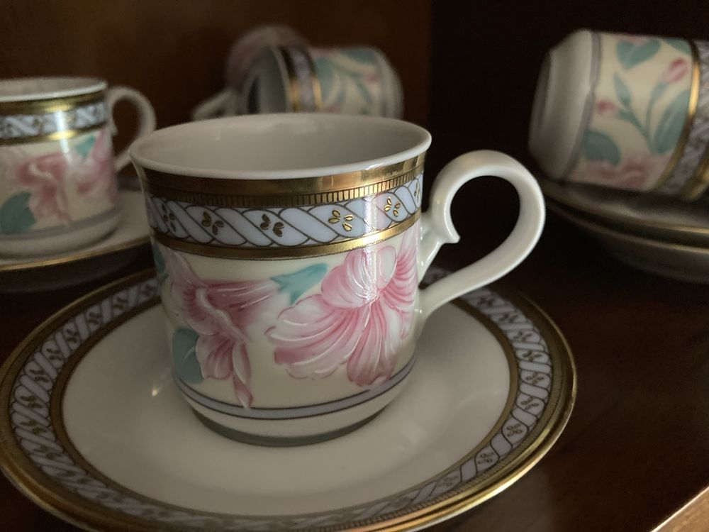 Conjunto chavenas cafe Porcelanas