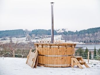 Balia Kąpielowa Gorąca Beczka Bania Hot Tub Basen Sauna Ogrodowa