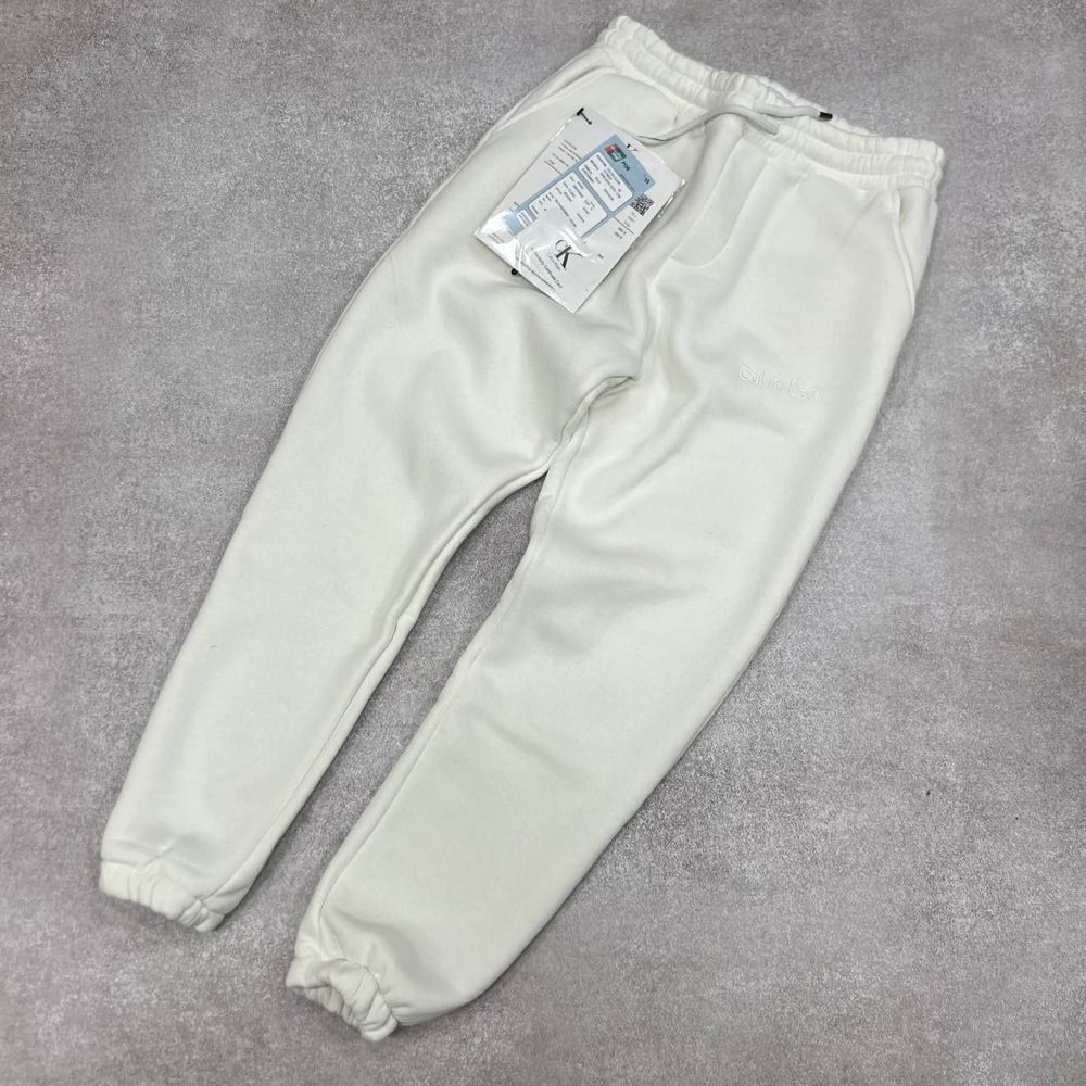 РОЗПРОДАЖ -50% Мужские спортивные штаны белые флис БРЕНД люкс s-xxl